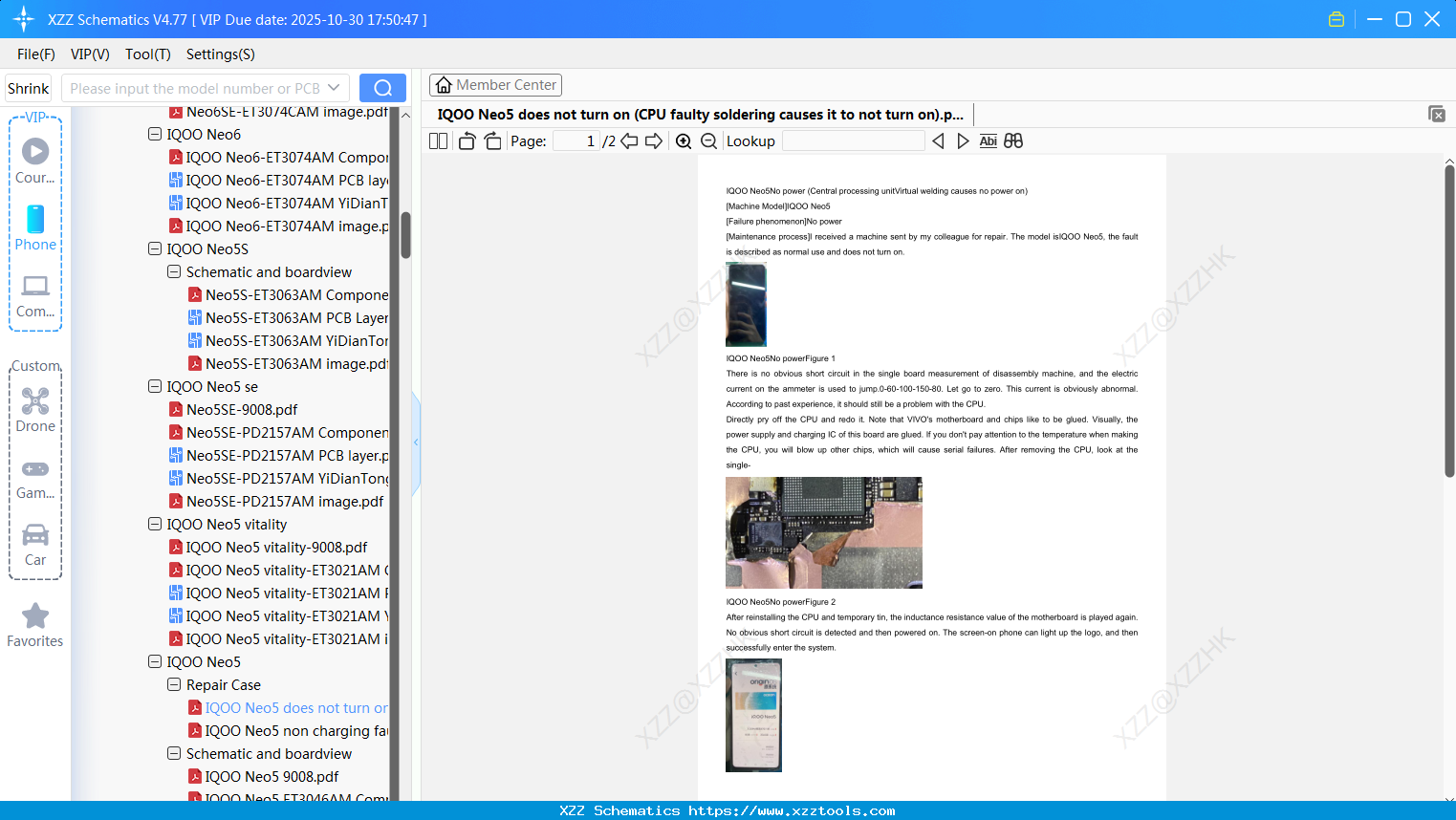 VIVO IQOO Neo5 Does Not Turn On (CPU Faulty Soldering Causes It To Not Turn On)